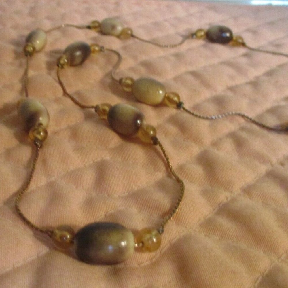 Beautiful beaded necklace 28" long please see photos Vintage
